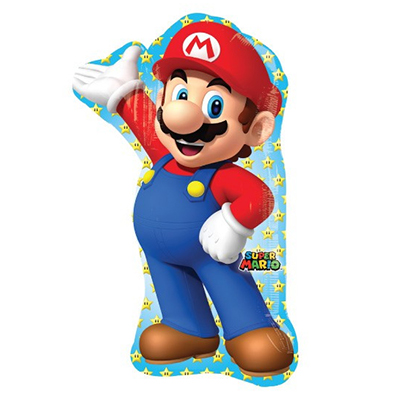Mylar 84cm/33" Sagoma Super Mario Bros