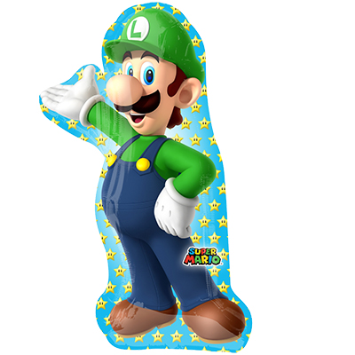 Mylar 96cm/38" Sagoma Super Luigi Bros