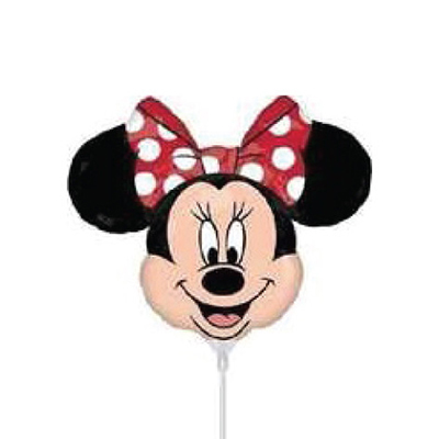 Mylar 25cm/9" Viso Minnie Rosso