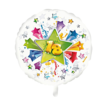 Mylar 18"/45cm 18 Anni Colorato