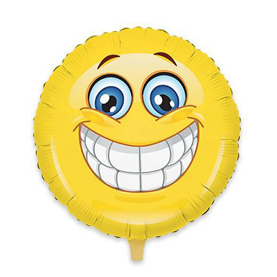 Mylar 18"/45cm Emoji Sorridente