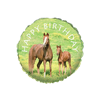 Mylar 18"/45cm Happy Birthday Cavalli