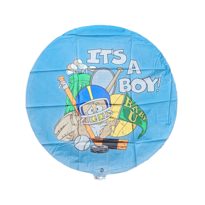 Mylar 18"/45cm It's a Boy Baseball