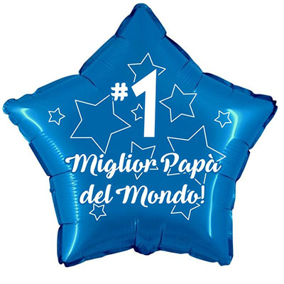 Mylar 18"/45cm Miglior Papร del Mondo