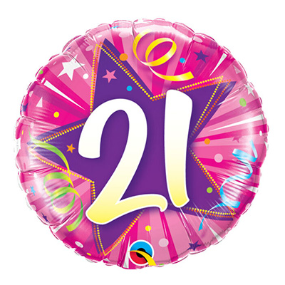 Mylar 18"/45cm Numero 21