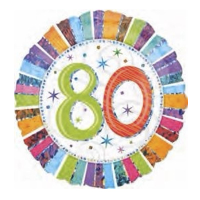Mylar 18"/45cm Numero 80