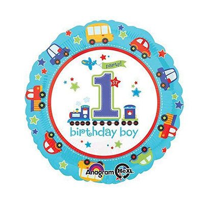 Mylar 18"/45cm 1ยฐ Compleanno Bimbo