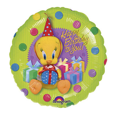 Mylar 18"/45cm Titti Happy Birthday to You