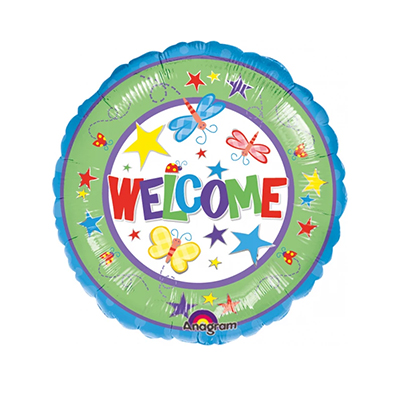 Mylar 18"/45cm Welcome