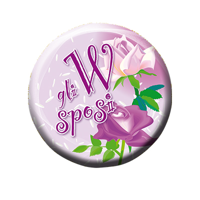 Mylar 18"/45cm W gli Sposi Rosa