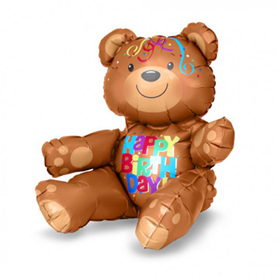 Mylar 19"/48cm Orsetto Happy Birthday