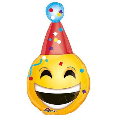 Mylar 25"/63cm Emoji Cappellino