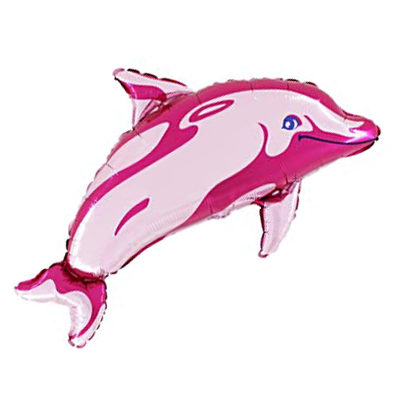Mylar 71cm/28" Delfino Rosa
