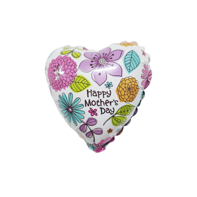 Mylar 9"/22cm Cuore Happy MOther's Day