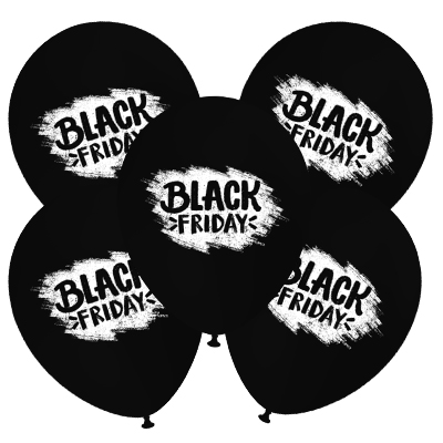 Palloncino 30cm/12" Black Friday Pastello