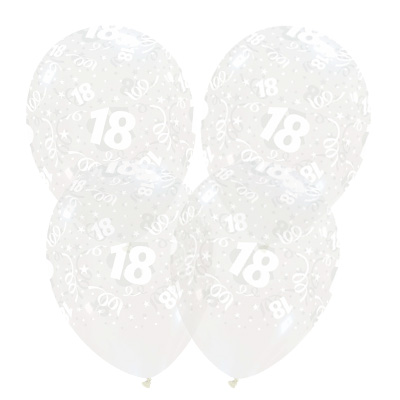 Palloncino 30cm/12" 18° Trasparente