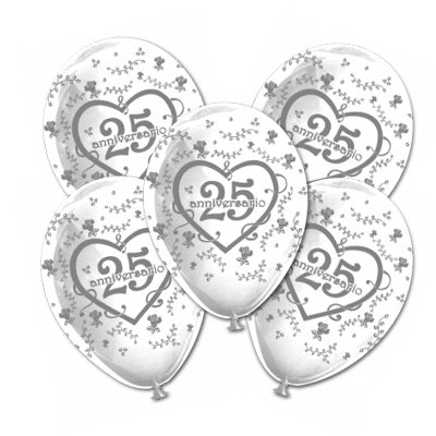 Palloncino 30cm/12" 25° Anniversario Pastello