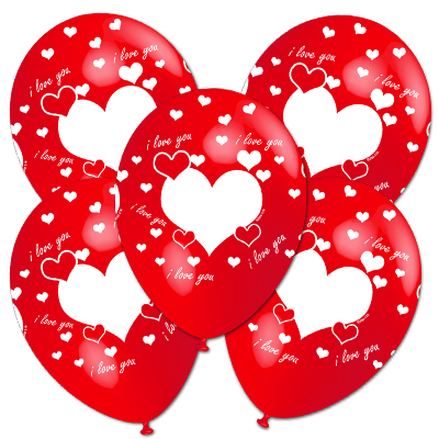 Palloncino 30cm/12" I Love You Pastello