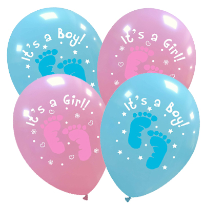 Palloncino 30cm/12" Nascita Piedini Pastello