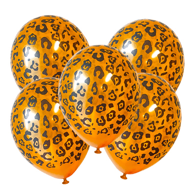 Palloncino 30cm/12" Leopardato Pastello Arancione
