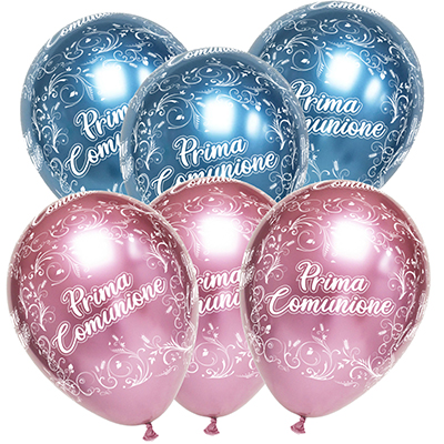Palloncino 30cm/12" Prima Comunione Chrome