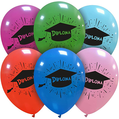 Palloncino 30cm/12" Diploma Multicolor