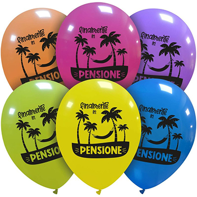 Palloncino 30cm/12" Finalmente in Pensione Pastello