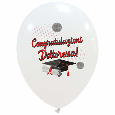 Palloncino 30cm/12" Congratulazioni Dottoressa
