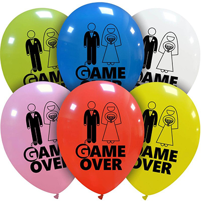 Palloncino 30cm/12" Game Over Multicolor