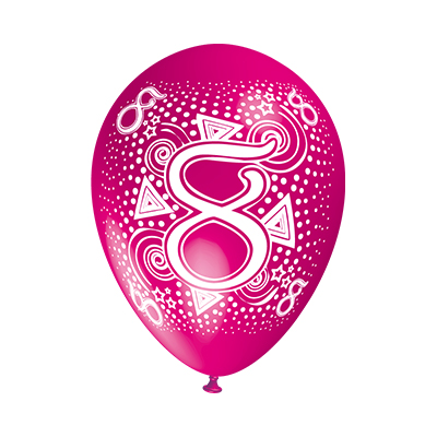 Palloncino 30cm/12" Nยฐ 8 Pastello