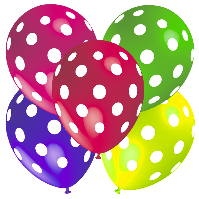 Palloncino 30cm/12" Pois Pastello