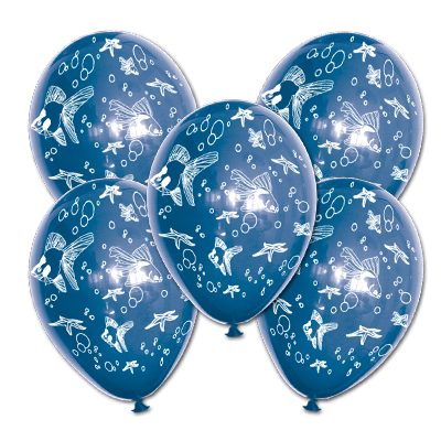 Palloncino 30cm/12" Pesci Pastello