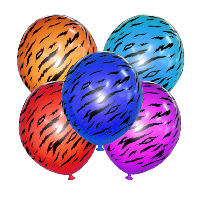 Palloncino 30cm/12" Tigrato Multicolor Pastello