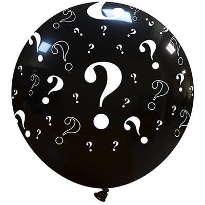 Palloncino 85cm/34" Punti Interrogativi Pastello