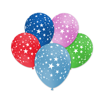 Palloncino 13cm/5" Stelle Pastello