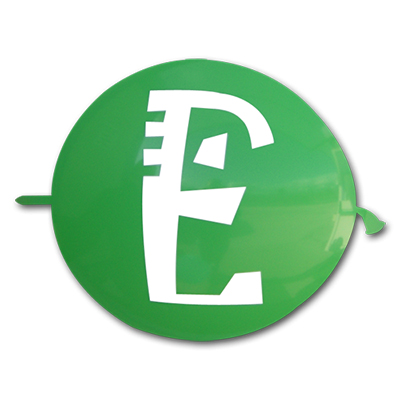 Palloncino Link 35cm/14" Lettera E Pastello
