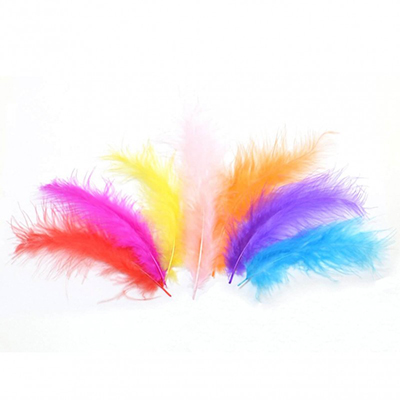 100 Piume Colorate per Palloncini Trasparenti
