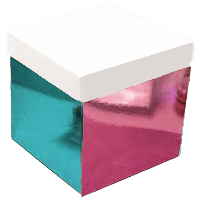 Scatola Sorpresa 60x60 Rosa Azzurro