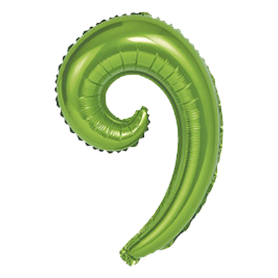 Mylar Curva Verde 14"/35cm
