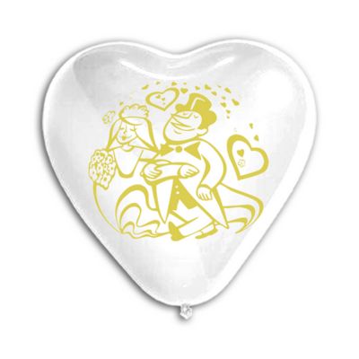 Cuore Stampa Sposini 100cm/40" Cf 2 Pz