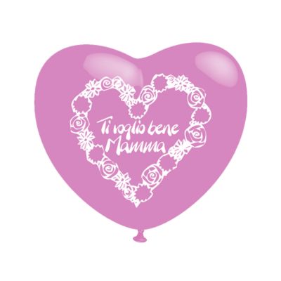 Cuori Stampa Ti Voglio Bene Mamma 100cm/40" Cf 10 Pz
