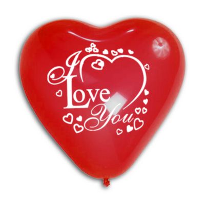 Cuori Stampa I Love You 150cm/60" Cf 10 Pz