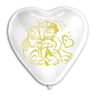 Cuore Stampa Sposini 150cm/60" Cf 10 Pz
