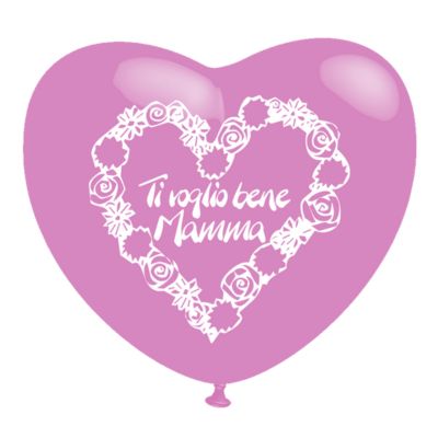 Cuori Stampa Ti Voglio Bene Mamma 150cm/60" Cf 10 Pz