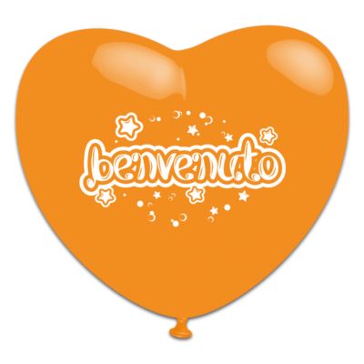 Cuori Stampa Benvenuto 150cm/60" Cf 2 Pz