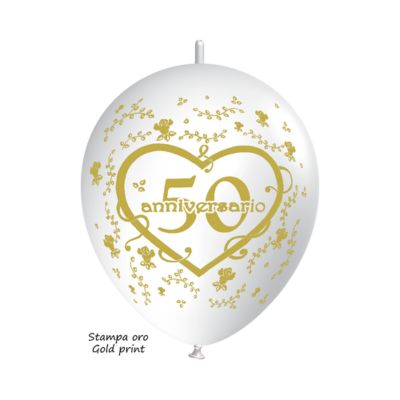 Link-o-Loon Stampa 50° Anniversario 35cm/14" Cf 100 Pz