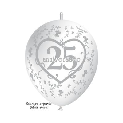 Link-o-Loon Stampa 25° Anniversario 35cm/14" Cf 25 Pz