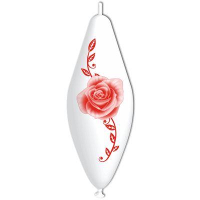Deco-Funny Pillar Stampa Rosa e Edera Rossa 30x75cm/12"x30" Cf 10 Pz