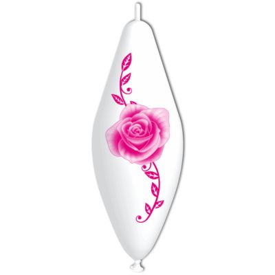 Deco-Funny Pillar Stampa Rosa e Edera Magenta 30x75cm/12"x30" Cf 10 Pz