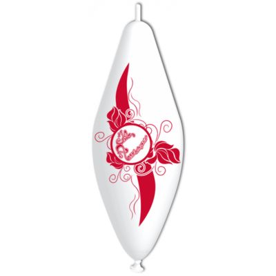 Deco Funny Pillar Stampa Felice Anniversario 30X75cm/12"X30" Cf 10 Pz